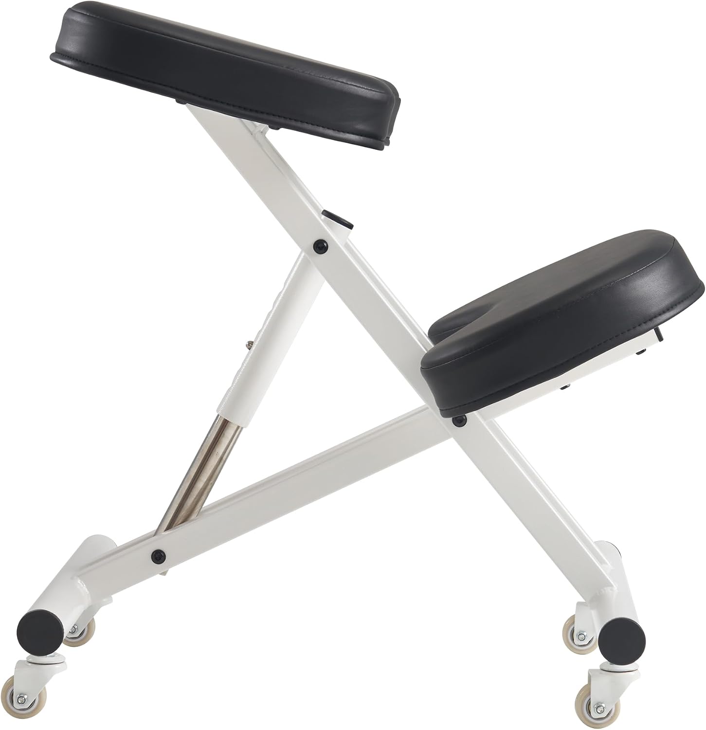 Master Massage Ergonomic Metal Foldable Posture Kneeling Chair for Office –Metal Folding Kneeling Posture Chair for Home and Office-Posture Correction Stool-Improve Your Posture Royal Blue