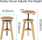 MEEDEN Wood Drafting Table & Stool Set,Artist Stool and Craft Table with Adjustable Height,Tiltable Tabletop for Artwork, Graphic Design, Reading, Writing