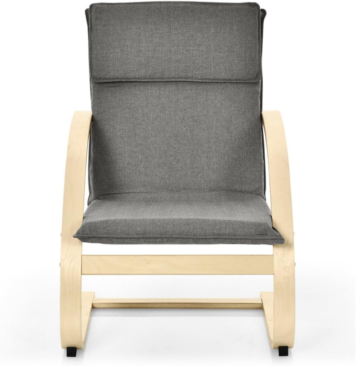 Kiddie Rocker - Blue Cushioned Wooden Chair for Toddlers, Children's Reading and Play Chair for Home or Classroom (Ages 2-6)