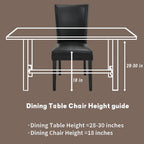 Solid Wood Dining Chairs Set of 4 with UP High Back, Modern Classic Kitchen Chairs with Upholstered Seat, Holds 300 Lbs,Easy Assembly for Dining Room, Home Office Red CY1331RD