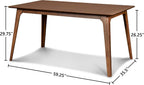 New Classic Furniture Oscar 5-Piece Wood 60" Dining Table Set in Teal