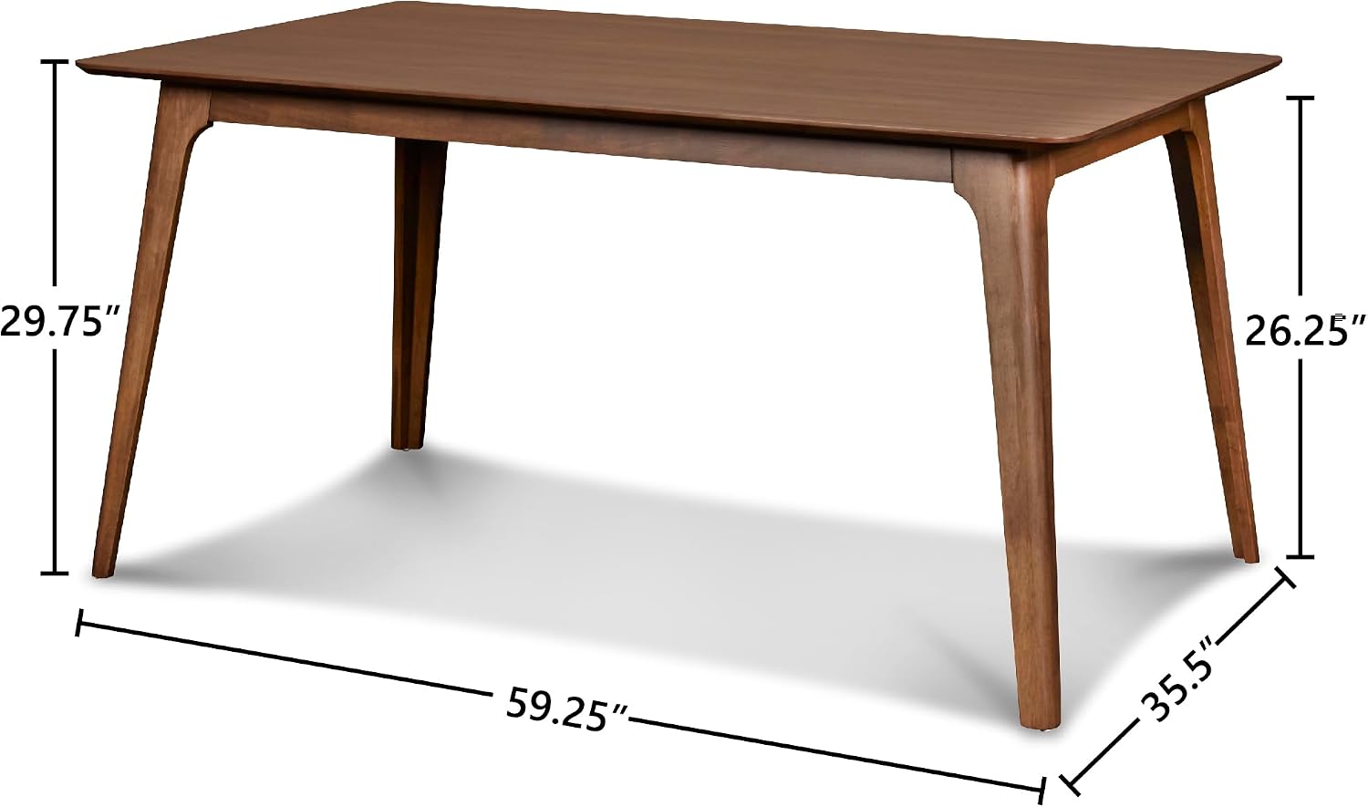 New Classic Furniture Oscar 5-Piece Wood 60" Dining Table Set in Teal