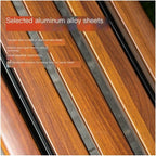 Benches, Aluminum Outdoor Benches, Garden Park Chairs for Patio use(Brown,Medium)