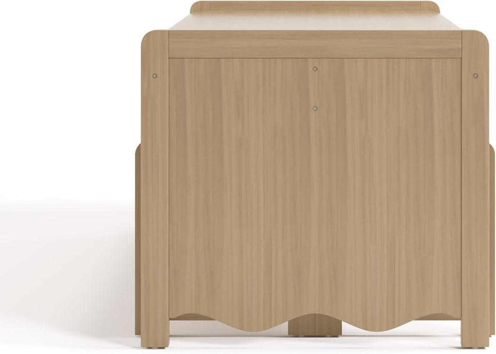 Storkcraft Casablanca Montessori Indoor Kids Table & Bench Set – Premium Kids Activity Table and Bench Set, Toddler Furniture for Crafts and Snack Time, Durable & Easy-to-Clean Surface (Driftwood)