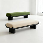 Modern Wooden and Fabric Long Shoe-Changing Bench for Living Room and Bed end Entryway(XL)