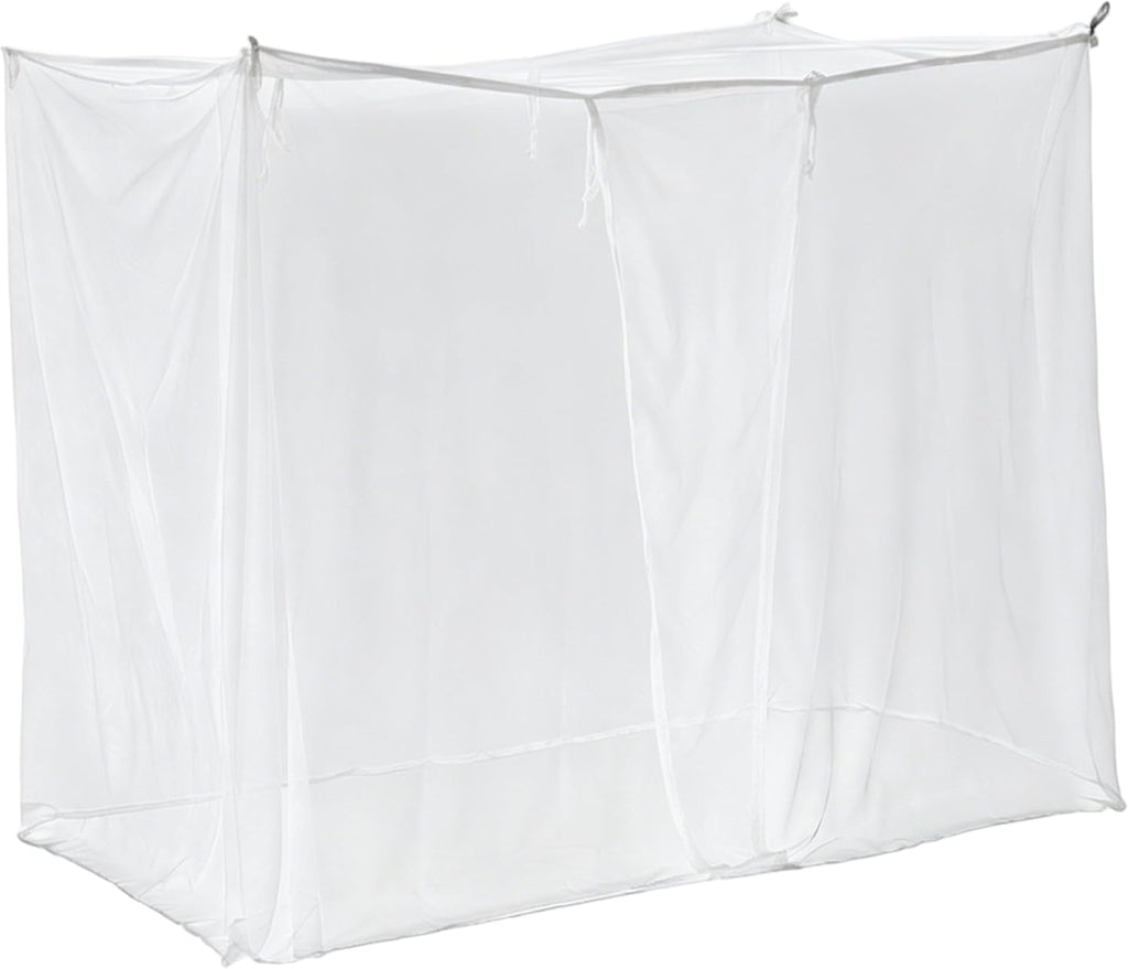 61x79x79 Inch Spacious Mesh Bed Curtain Canopy, Quick Setup Bed Drapes for Home Dorm Outdoor, Mosquito Net, Canopy, White