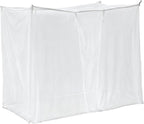 61x79x79 Inch Spacious Mesh Bed Curtain Canopy, Quick Setup Bed Drapes for Home Dorm Outdoor, Mosquito Net, Canopy, White