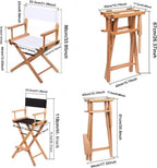 TBACW 1 Set (3pcs) 18''L X 15''W Directors Chair Canvas Replacement Director Chair Replacement Canvas with Round Fiberglass Stick for Directors Chairs Director Chair Covers Replacement Canva (Red)