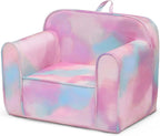 Delta Children Cozee Chair for Kids for Ages 18 Months and Up, Tie Dye