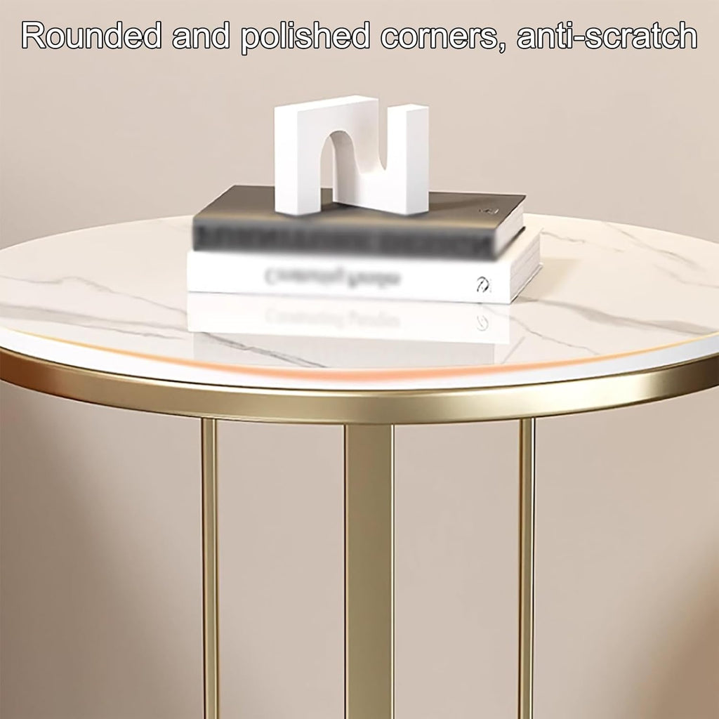 Round Coffee Table, Modern Side End Table for Living Room, Bedroom and Home Office, Versatile Coffee Table for Balcony and Entertaining, Stylish Accent Furniture