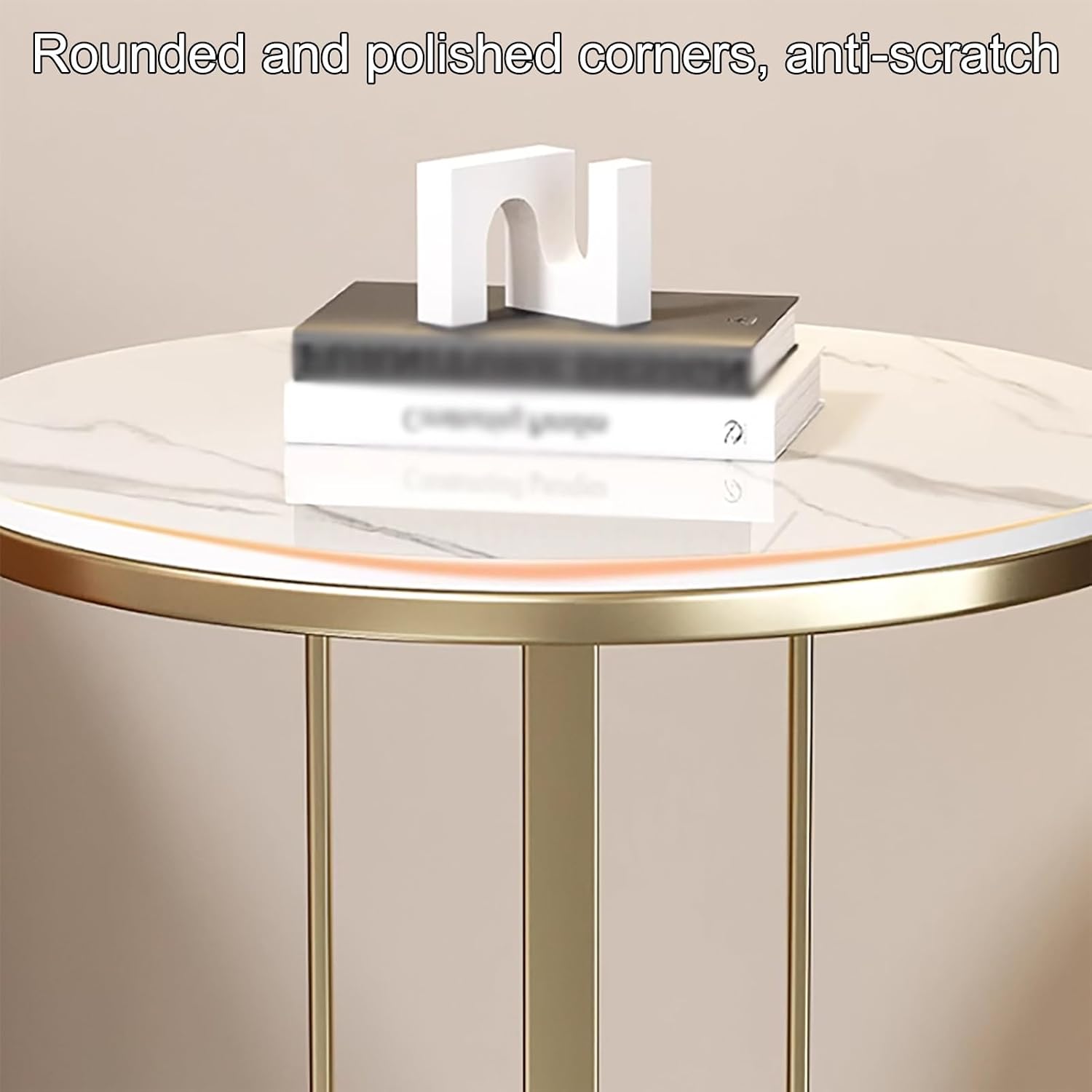 Round Coffee Table, Modern Side End Table for Living Room, Bedroom and Home Office, Versatile Coffee Table for Balcony and Entertaining, Stylish Accent Furniture