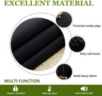 NICETOWN Room Separating Divider, Room Divider Curtain Screen Partition, Function Thermal Blackout Patio Door Panel, Sliding Door Insulated Curtain for Patio, Black, 8.3ft Wide x 10ft Long