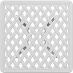 Square Garden Table, Small Outdoor Patio Table in White Cast Aluminum, Rust-Resistant Metal Bistro Table for Balcony, Porch, Deck, and Indoor Dining