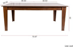 70-106" Expandable Dining Table, Wood Extendable Room Table, Long Kitchen Table for Dining Room