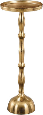 MICA Decorations Duco Side Table 25 x 25 x 66 cm Aluminium Gold