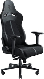 Razer Enki Gaming Chair: All-Day Gaming Comfort - Built-in Lumbar Arch - Optimized Cushion Density - Dual-Textured, Eco-Friendly Synthetic Leather - Reactive Seat Tilt & 152-Degree Recline - Black