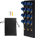 Darts Holder Wall Mounted Displays: Suit for 12 Steel/Soft Tip Darts,with Metal Hook & Storage Bag