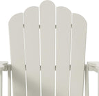 Costaelm Lakeview Outdoor Patio HDPE Adirondack Chair with Cup Holder, Sand