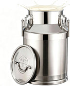 304 Stainless Steel Milk Tank Large Capacity Wine Barrel with Sealed Lid(48L/12.7gal) | Airtight Silicone Seal Stainless Steel Container Commercial Food Beverage Dispenser for Water Wine Oil Tea