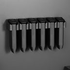 Adoreal Magnetic ABS 6 Standard Double Stack Mag Rack Wall Mount, Wall Magazine Display, Detachable Wall Mags Storage Organization System, Precision Fit Glock 17, 19, 26, 31, 32, 33, 34 Mags