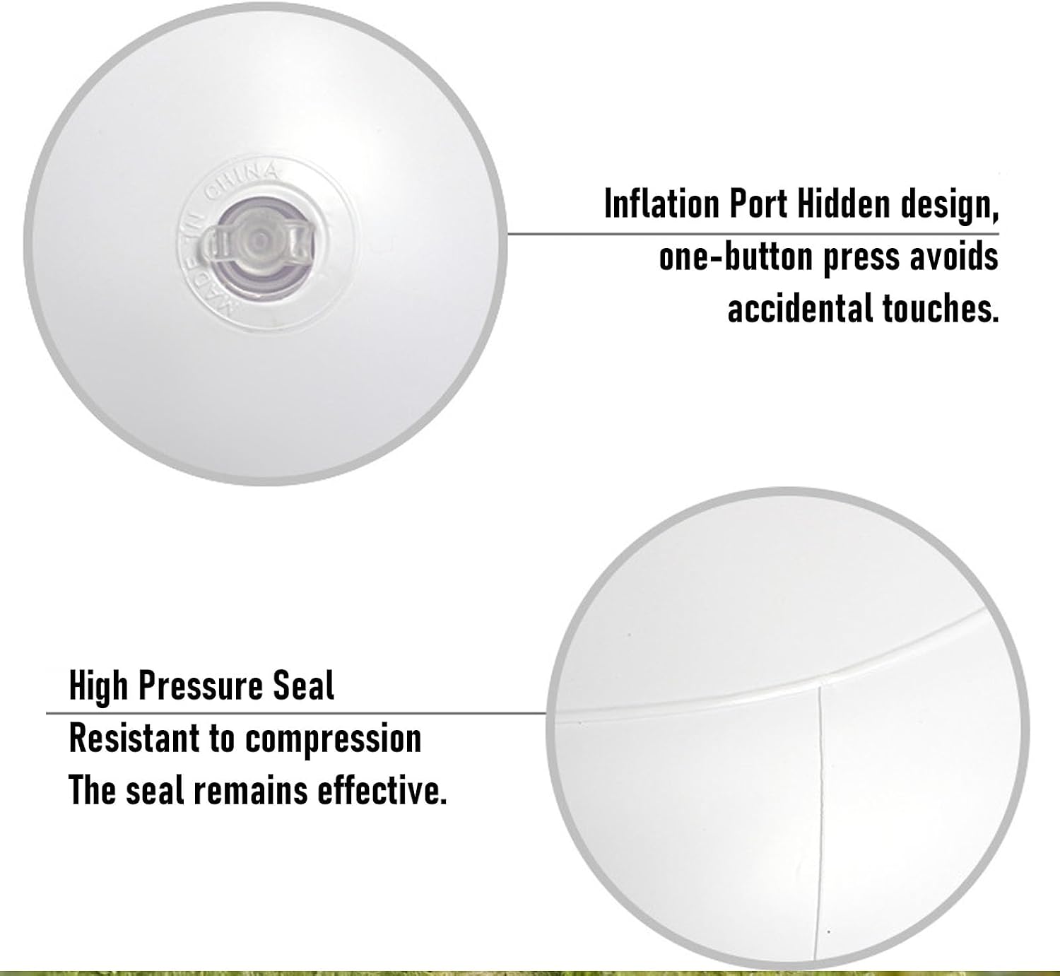 Zopsc Soft Skin Friendly Inflatable Chair, Cute Shape Air Valve for Quick Inflation