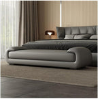 Modern Bed End Stool Bedroom Long Sofa Master Living Room Bedside Shoe Bench Entryway(Gris,Large)