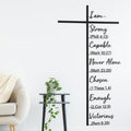 Elegant Metal Cross Wall Art with Scripture, Scripture-Engraved Faithful Design for Peaceful Living Spaces, Metal Crosses Jesus Wall Art Decor for Home Church (19.69 inches)