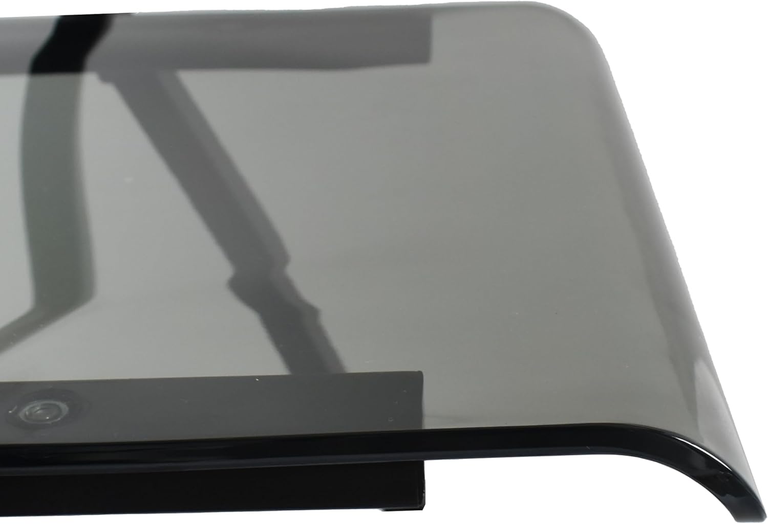 LeisureMod Transparent Acrylic Folding Chair Black Frame, Lightweight Iron Chrome Base, Comfortable Clear Desk Chair, No Assembly Needed (Set of 2) in Solid Black