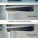 Monzlteck Under Desk Holder for PS5/PS5 Slim/Pro,Stealth Mount Compaitble with PlayStation 5 Disc & Digital Edition Console,Space Saving,DP-05