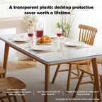 Transparent 14x24 in Small Office Desk Blotter Mat Clear Plastic Table Protector Cover Pad PVC Topper Surface Proection Mat Pad Anti Scratch Table Mat Glass End Table Protector Waterproof Easy Clean