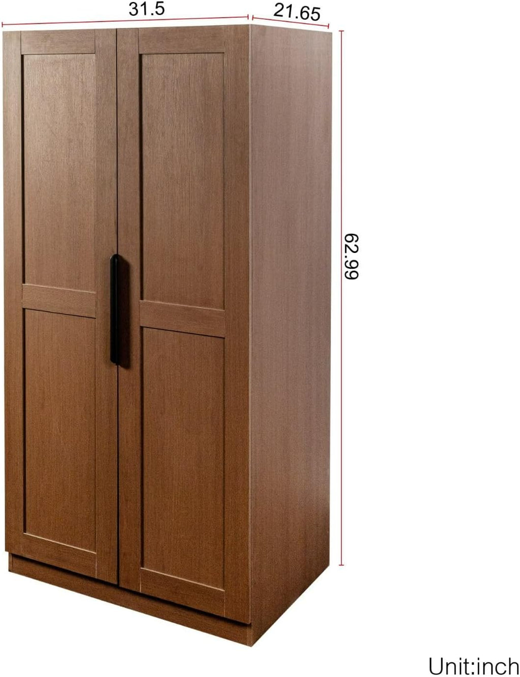 Kitchen Pantry Cabinet 62.99" Tall, Freestanding Storage Cupboard with Shelves for Kitchen, Dining Room, Living Room, Large Sideboard Buffet