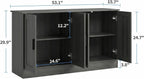 Anystyle 53" Dark Grey Buffet Cabinet with Storage