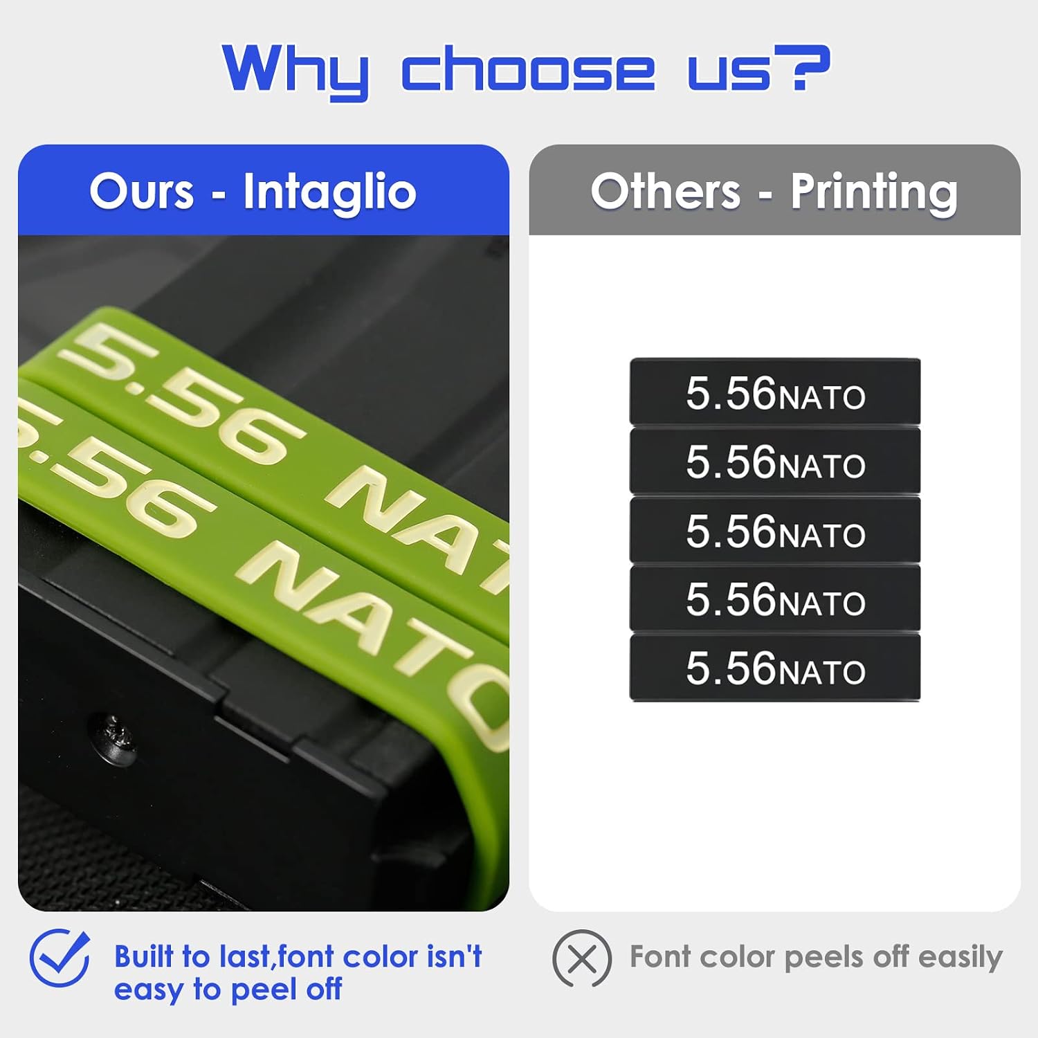 Aolamegs 5.56 Magazine Marking Band 6 Pack
