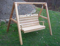 6 ft. Cedar Royal Country Hearts Porch Swing with Stand