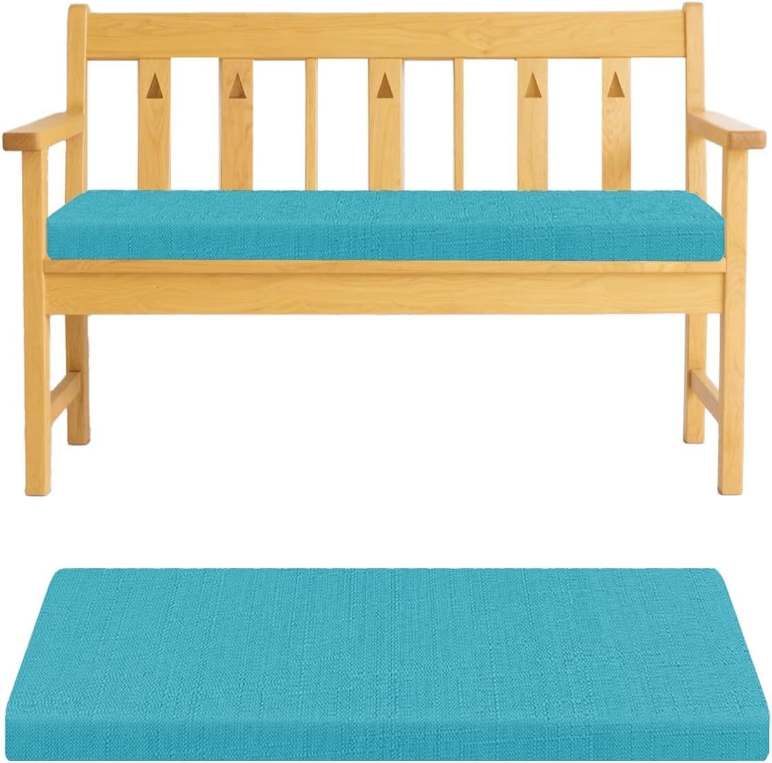 Outdoor Cushions for Garden Furniture 48/52/70.9x9.1x1.2in for Patio Furniture Kitchen or Dinin Bench, Comfortable Bench Seat Mat with Non-Slip Backing(@5,90x40x3cm/35.4x16x1in)
