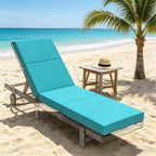 Chaise Lounge Cushion – Waterproof, 4" Thick, Blue