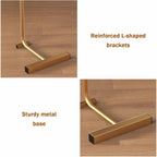 Oval Side Table, MDF Tabletop & Sturdy L-Shaped Metal Legs, Compact Sofa Side Storage Table for Living Room Bedroom(B)