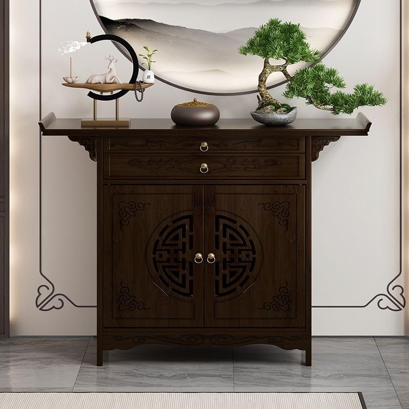 Personal Shrine Altar Table Day of The Dead Altar Stand Puja Meditation Prayer Table Buddhist Altar Pooja Cabinet Altar Cabinet