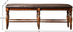 Intercon Kingston Backless Dining Bench with PU Seat