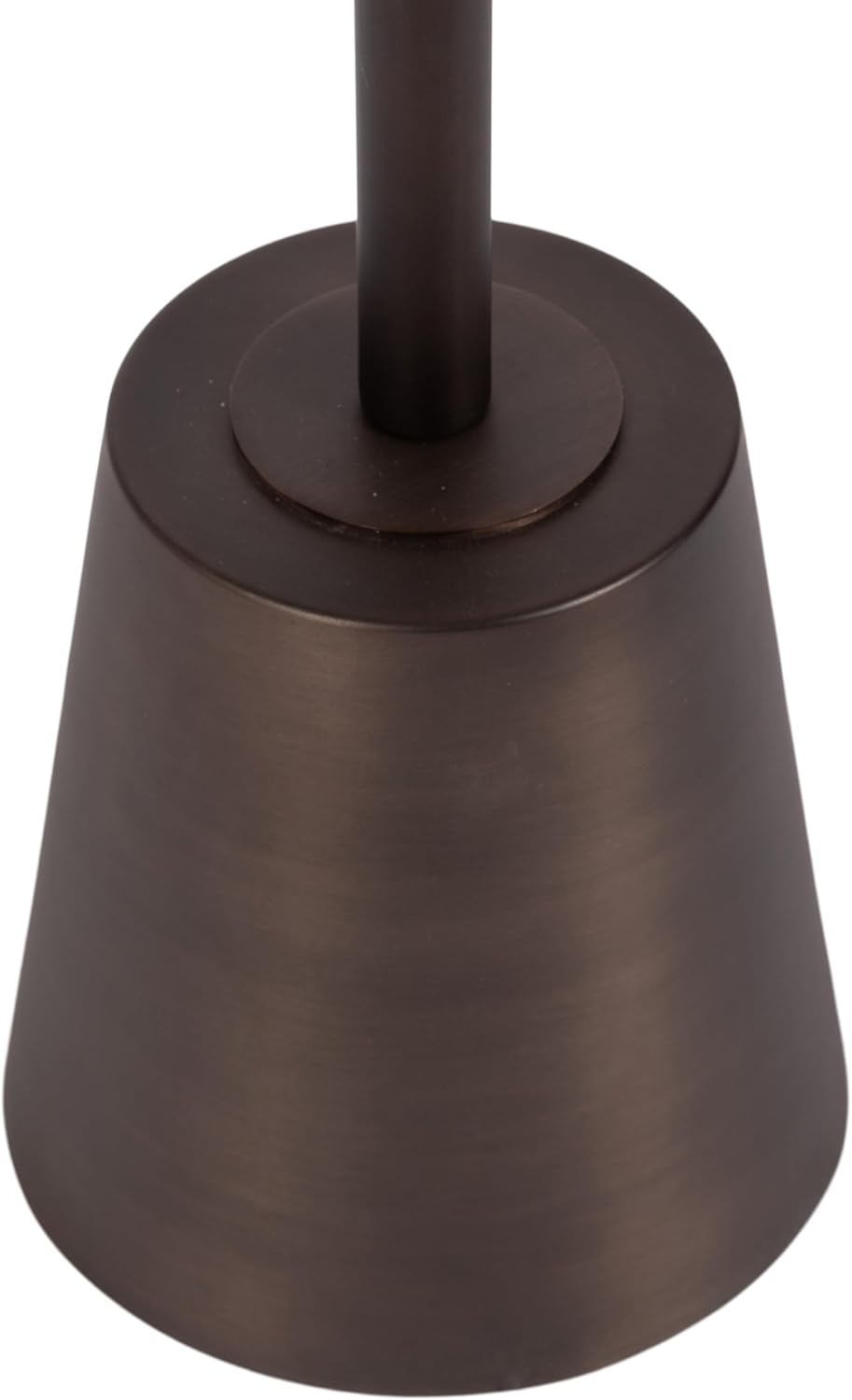 Kate and Laurel Tira Round Marble Side Table, 14 x 14 x 24, Brown Marble and Bronze, Decorative Pedestal End Table for Use as a Bedroom Nightstand or Living Room Plant Stand Table