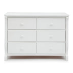 Delta Children Universal 6 Drawer Dresser with Interlocking Drawers - Greenguard Gold Certified, White