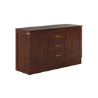 AFI, Charleston Queen Wood Murphy Bed Chest with 6" Mattress, Walnut