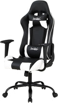 PayLessHere Gaming Chair Desk Chair Ergonomic High Back Computer Chair with Adjustable Lumbar Support, Armrests, and Racing-Inspired Design for Office and Home Use (White)