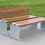 Patio Benches for Outdoors Leisure Chair Double Stool Backrest Bench Community Outdoor Garden Benches for Outdoors