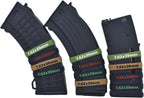 12 Pack Miaozhun 7.62x39mm Magazine Marking Bands 7.62x39 Magazine Caliber Identification(Army Green-White)