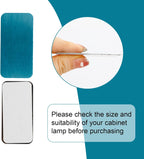 16pcs Under Cabinet Light Magnetic Strip,Adhesive Metal Plate for Magnets,Adhesive Metal Plate Stick-On for Non-Metal Surfaces(Not Magnets)