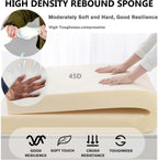 Bench Seat Cushion for Outdoor Indoor Furniture, 48/36/60/40 Inch Seat Cushion with Non-Slip Bottom Cushion, Removable Chair Pad for Piano Benc,Patio,Garden,Long Chairs,Swings(Coffee,100x40x5cm)