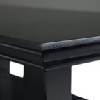 SIMPLIHOME Acadian Solid Wood 14 inch Wide Transitional-Style Narrow Side Tables in Black for the Living Room and Bedroom (Set of 2)