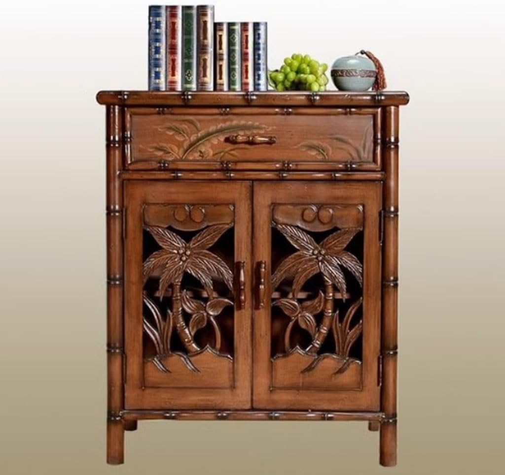 Entryway Cabinet Retro Country Board Wood Shoe Cabinet Old Living Room Wall Storage Cabinet Hollow Entrance Dining Sideboard Sideboard Storage Cabinet