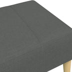 Footstool Dark Gray 30.3x21.7x12.2 Inches Fabric, Sturdy Plywood Frame Footrest for Sofa or Recliner, Cozy and Stable Stool for Living Room